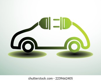 plantilla de ilustración de diseño vectorial del logotipo del coche eléctrico.eps
