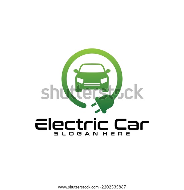 Electric Car Logo Vector Design Template Stock Vector (Royalty Free ...