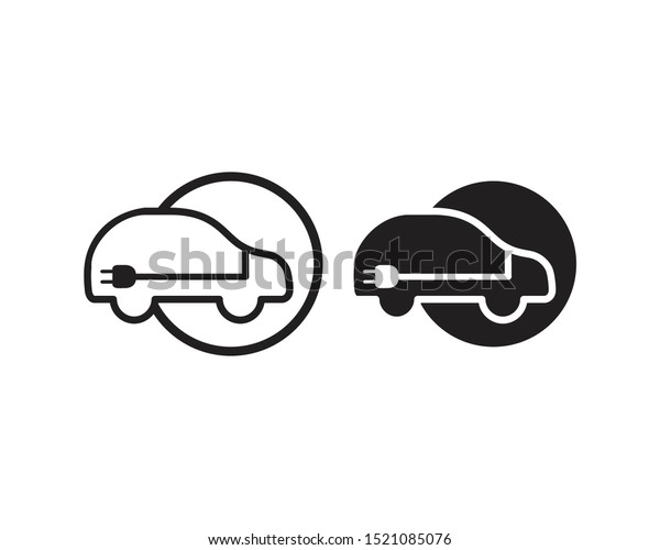 Electric car mobil
logo icon inspiration
vector