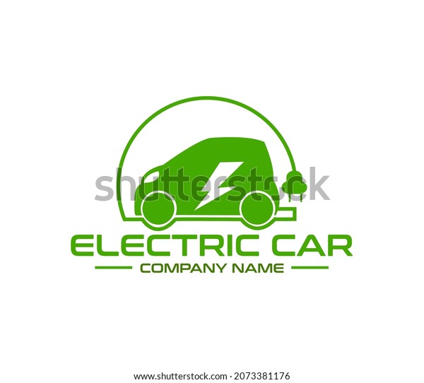 electric car simple logo\
vector