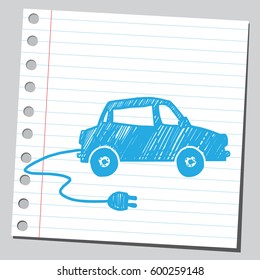 Símbolo de coche eléctrico