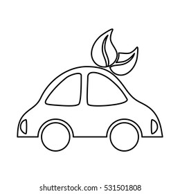 electric car symbol icon vector illustration graphic design