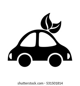 electric car symbol icon vector illustration graphic design