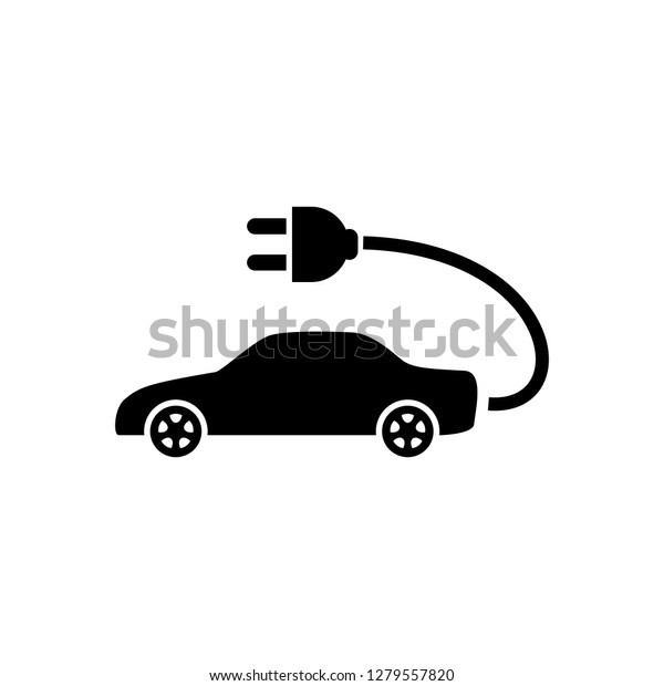 Electric Car Symbol Electric Car Plug Vector De Stock Libre De Regalías 1279557820 Shutterstock 6961