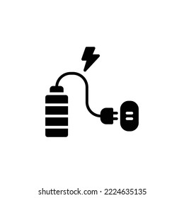 Electric car theme icon suitable for app, web or additional decoration in your project