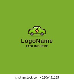 Vehículo eléctrico con logotipo de trueno