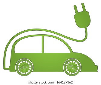 Electric car vector design. Raster available in my portfolio.