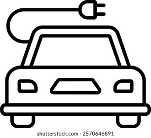 Electric Car vector icon. Can be used for printing, mobile and web applications.