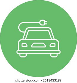 Electric Car vector icon. Can be used for printing, mobile and web applications.