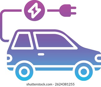 Electric Car vector icon. Can be used for printing, mobile and web applications.