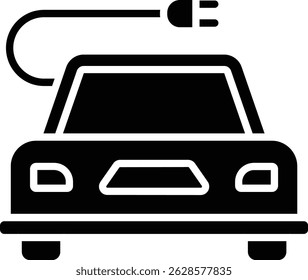 Elektroauto, Vektorsymbol. Kann für Druck-, Mobil- und Web-Anwendungen verwendet werden.