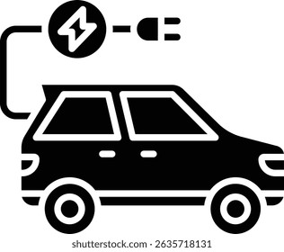 Electric Car vector icon. Can be used for printing, mobile and web applications.