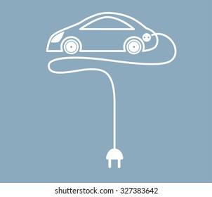 electric car vector icon  for video, mobile app, Web sites and other projects.