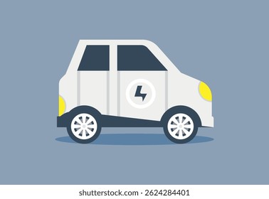 Electric car vector illustration eps 10