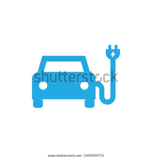 Electric Car Vector, Logo Icon\

