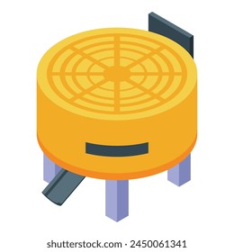 Electric cement mixer icon isometric vector. Concrete machine. Truck mix