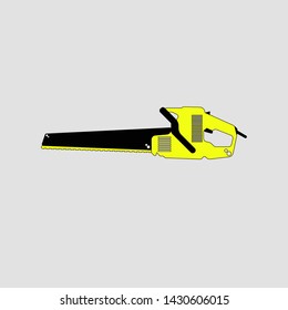 Electric Chainsaw icon vector. Construction Electric Chainsaw Vector Illustration
