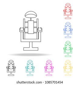 Electric chair . Elements of human death in multi colored icons. Premium quality graphic design icon. Simple icon for websites, web design, mobile app, info graphics on white background