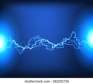 Electric charge vector background. Eps10.