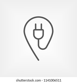 Electric charger pointer