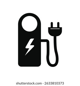 Electric Charging Station Icon or vector