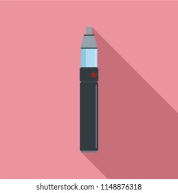 Electric cigar icon. Flat illustration of electric cigar vector icon for web design