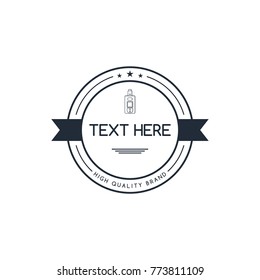 electric cigarette badge label template vector art