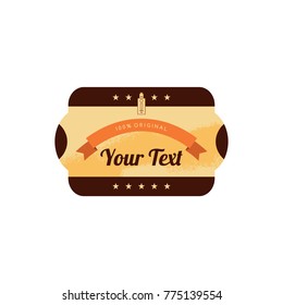electric cigarette badge label template vector art