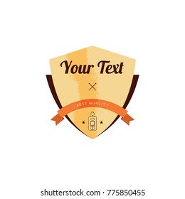 electric cigarette badge label template vector art