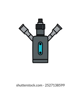 Electric cigarette icon. Electronic Vape color symbol. Vector illustration.