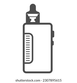 Electric cigarette logo icon design illustration