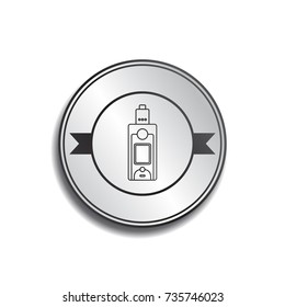 electric cigarette mod badge label stamp - vaporizer vector art