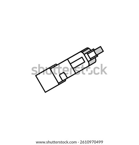 electric cigarette nicotine isometric icon vector. electric cigarette nicotine sign. isolated symbol illustration