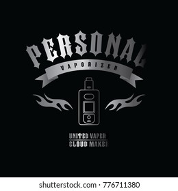 electric cigarette personal vaporizer vector art