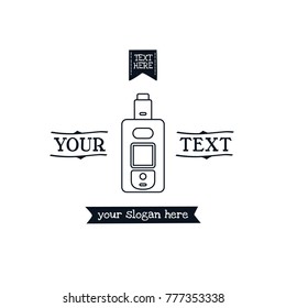 electric cigarette personal vaporizer vector art