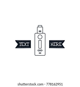 electric cigarette personal vaporizer vector art