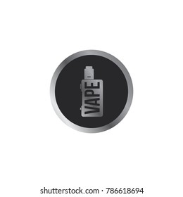 electric cigarette personal vaporizer vector art illustration