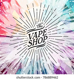 electric cigarette personal vaporizer vector art illustration