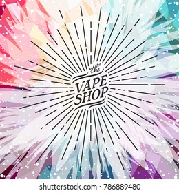 electric cigarette personal vaporizer vector art illustration
