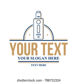 electric cigarette personal vaporizer vector art illustration
