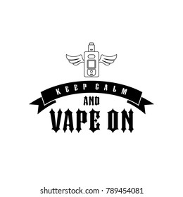 electric cigarette personal vaporizer vector art illustration