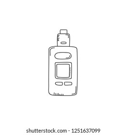 electric cigarette vapor theme vector art