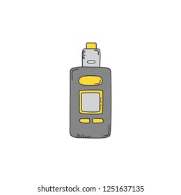 electric cigarette vapor theme vector art