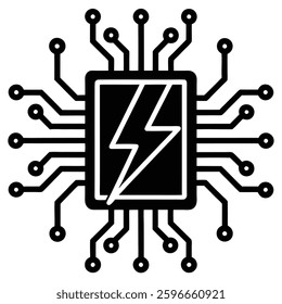 Electric Circuit Board Icon Vector Illustration Design for Technology and Electronics Graphics