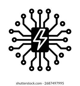 Icono de Tecnología de Tablero de circuito eléctrico