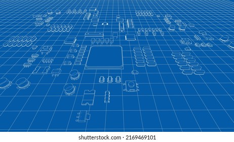 2,526 Electric circuit blueprint Images, Stock Photos & Vectors