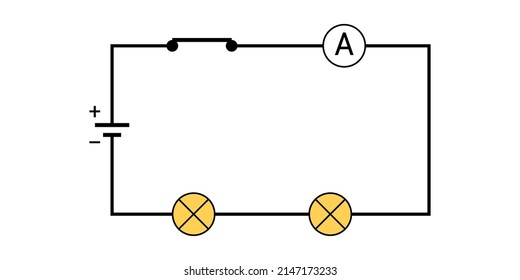 electric circuit diagram vector illustration