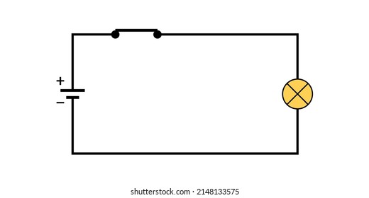 electric circuit diagram vector illustration