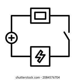 Electric Circuit icon vector image. Can also be used for web apps, mobile apps and print media.