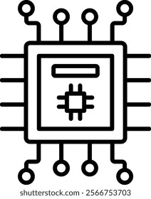 Electric Circuit vector icon. Can be used for printing, mobile and web applications.
